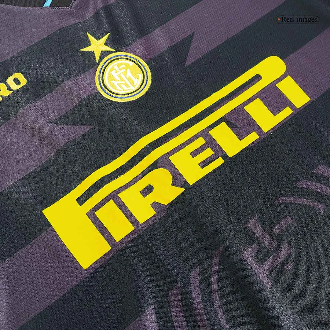 Inter Milan 1997-98 UEFA Cup Away Shirt in black, grey view 4