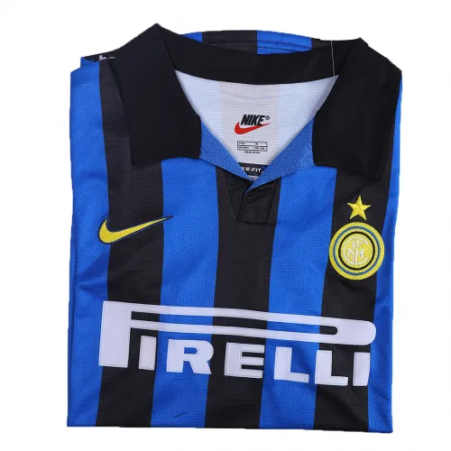 Inter Milan 1998-99 Home Shirt in blue, black view 4