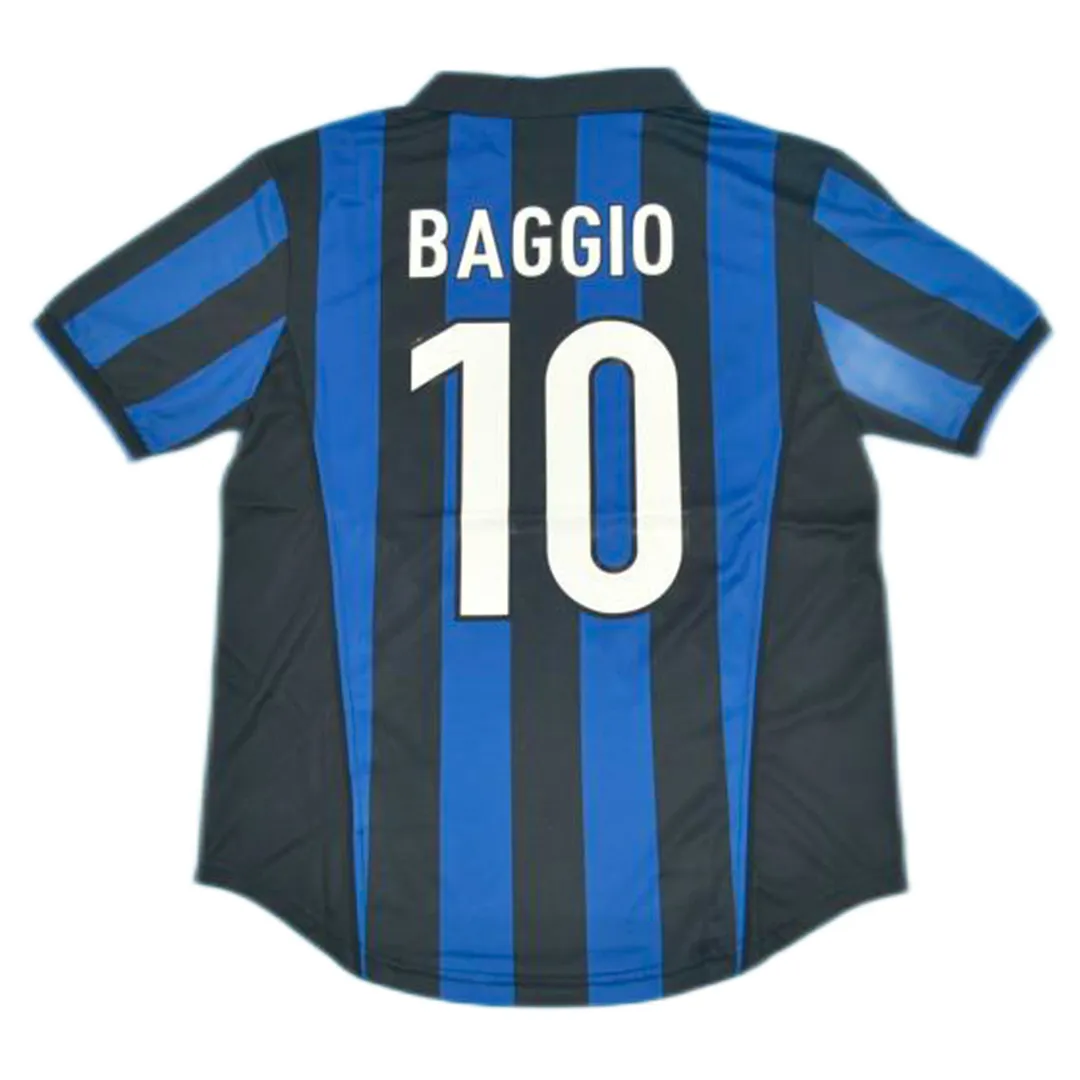 Inter Milan 1998-99 Home Shirt – Baggio 10 in blue, black
