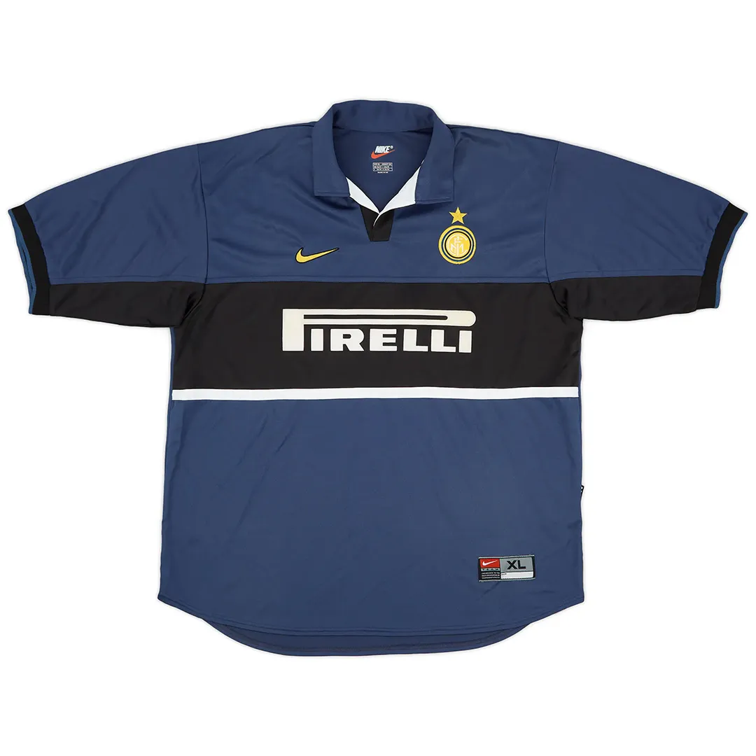 Inter Milan 1998-99 Third Shirt in navy, black