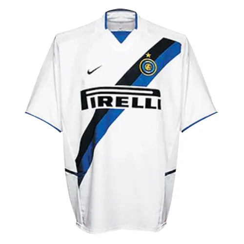 Inter Milan 2002-03 Away Shirt in white, blue, black view 5