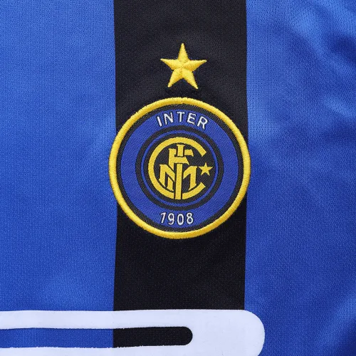 Inter Milan 2002-03 Home Shirt in blue, black view 4