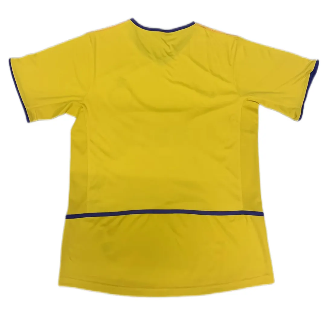 Inter Milan 2002-03 Third Shirt in yellow, blue view 3