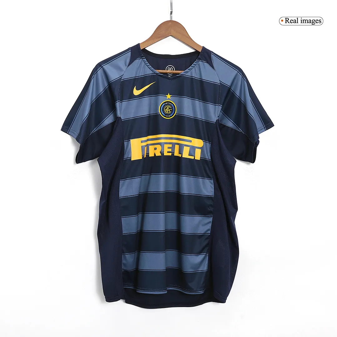 Inter Milan 2004-05 Away Shirt in navy, grey view 3