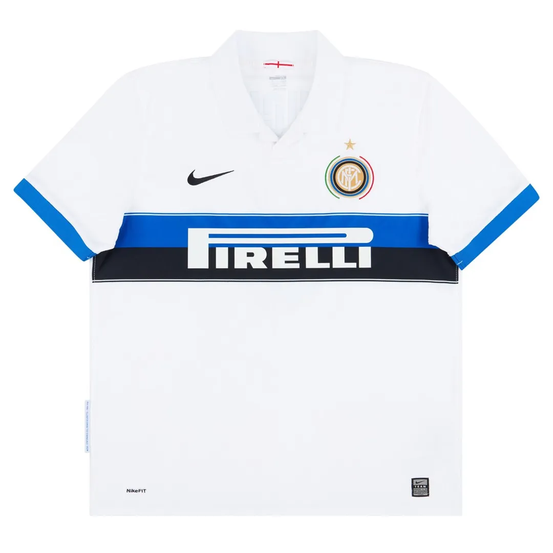 Inter Milan 2009-10 Away Shirt in white, blue, black