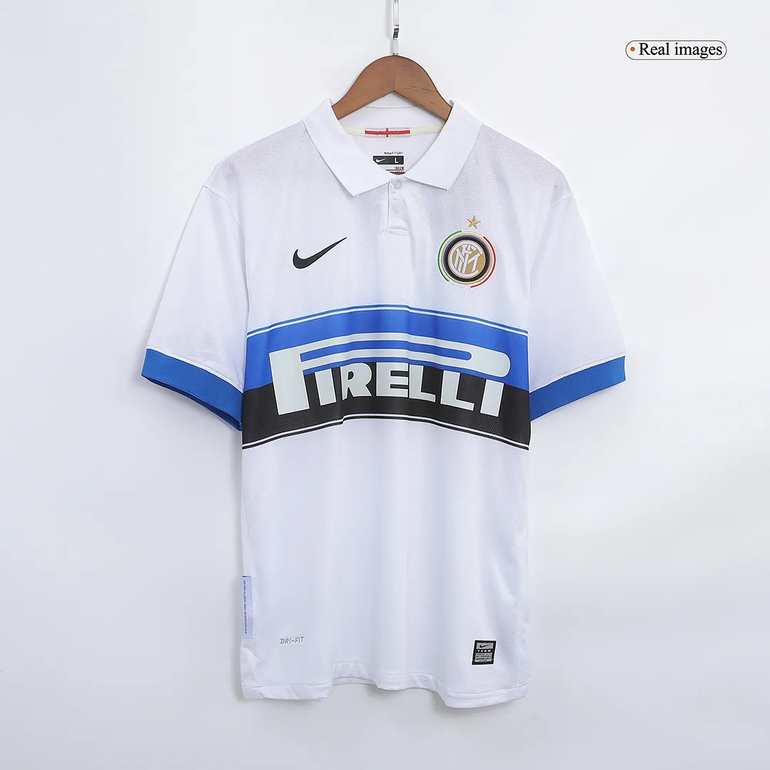 Inter Milan 2009-10 Away Shirt in white, blue, black view 3