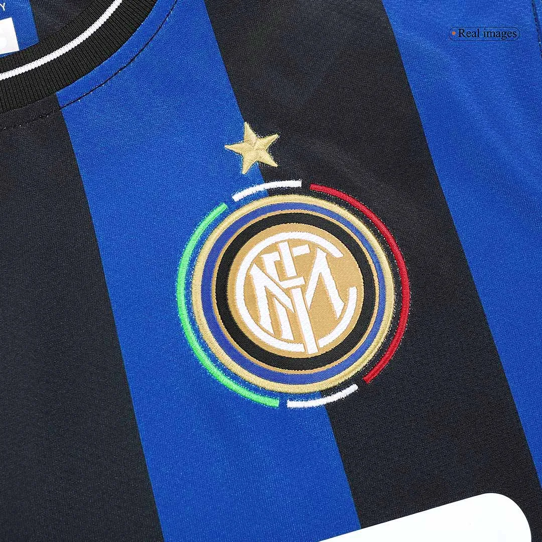 Inter Milan 2009-10 Home Shirt in blue, black view 5