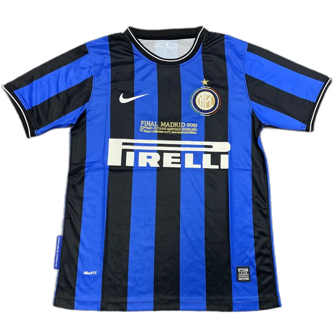 Inter Milan 2010 Champions League Final Home Shirt in blue, black view 3