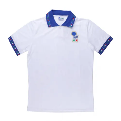 Italy 1994 World Cup Away Shirt – Baggio 10 in white, blue view 3