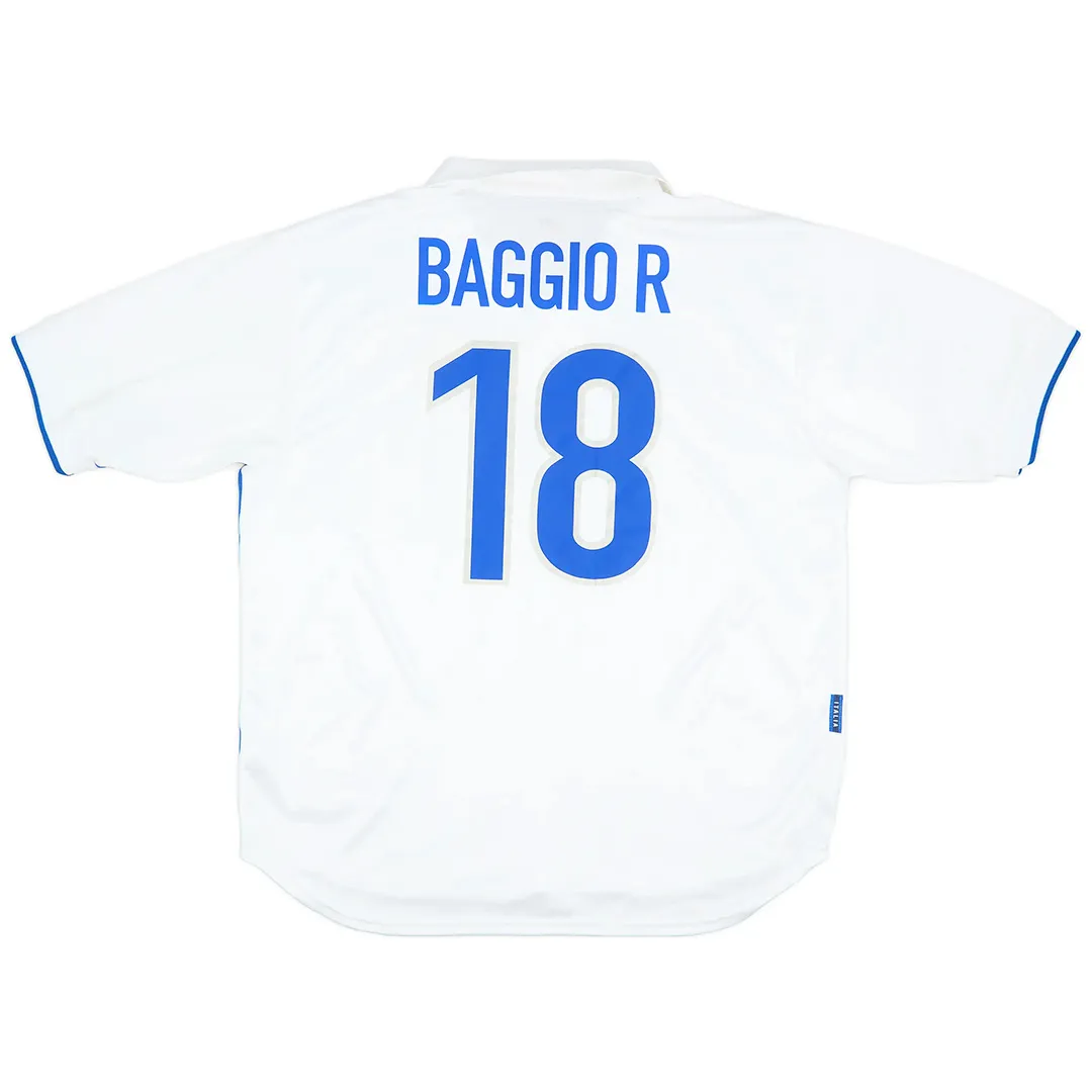 Roberto Baggio retro shirt, name and number on the back