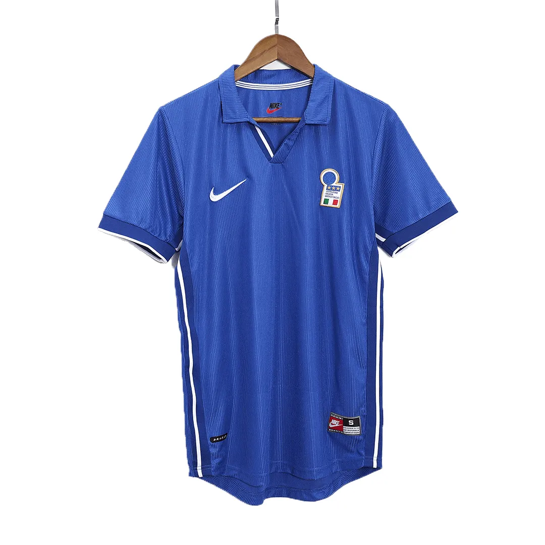 Italy 1998 World Cup Home Shirt – Baggio 18 in blue, white view 3