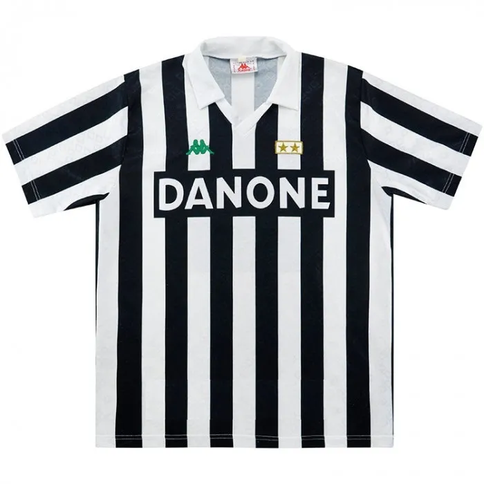 Juventus 1992-94 Home Shirt in black, white view 3