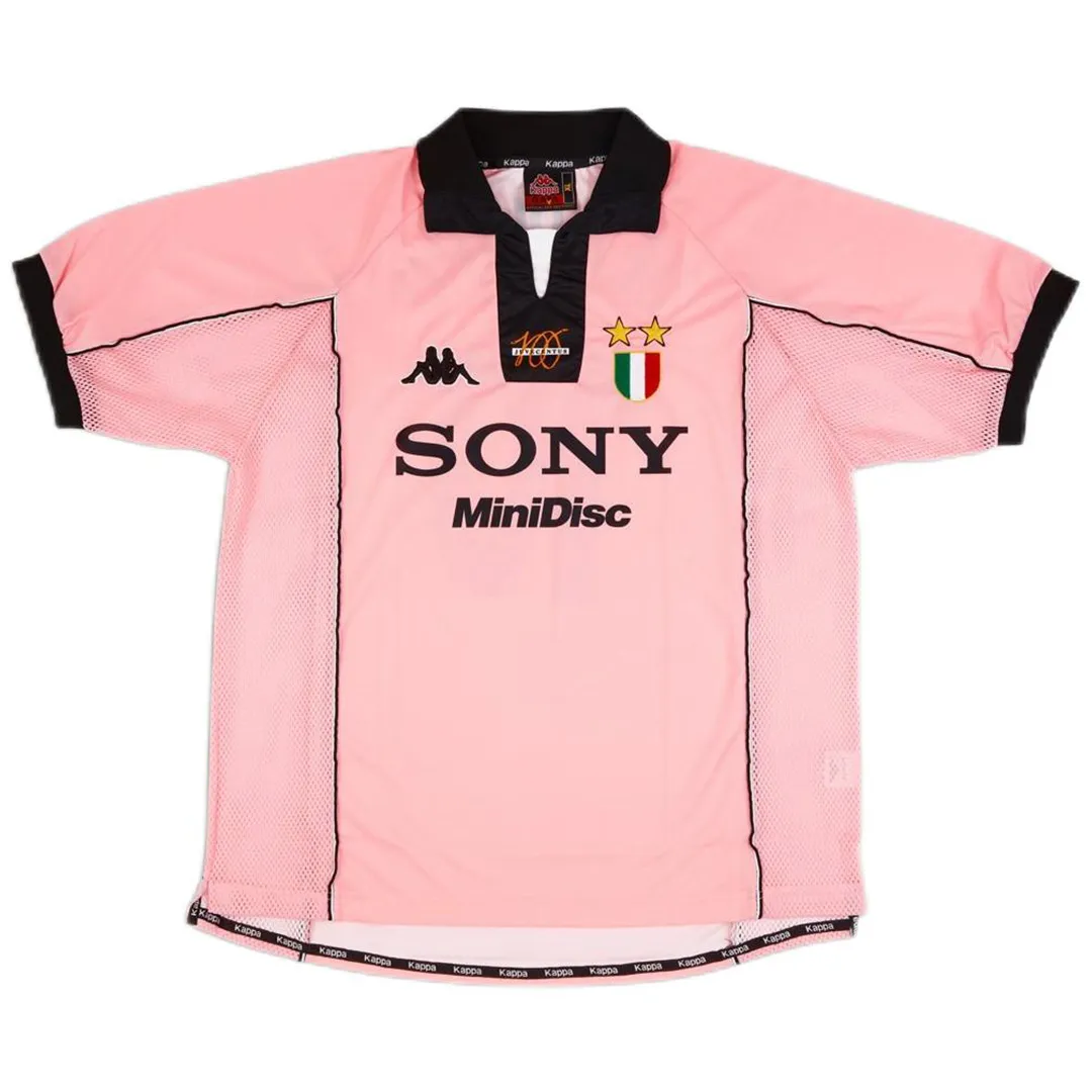 Juventus 1997-98 Away Shirt – Del Piero 10 in pink, black view 2