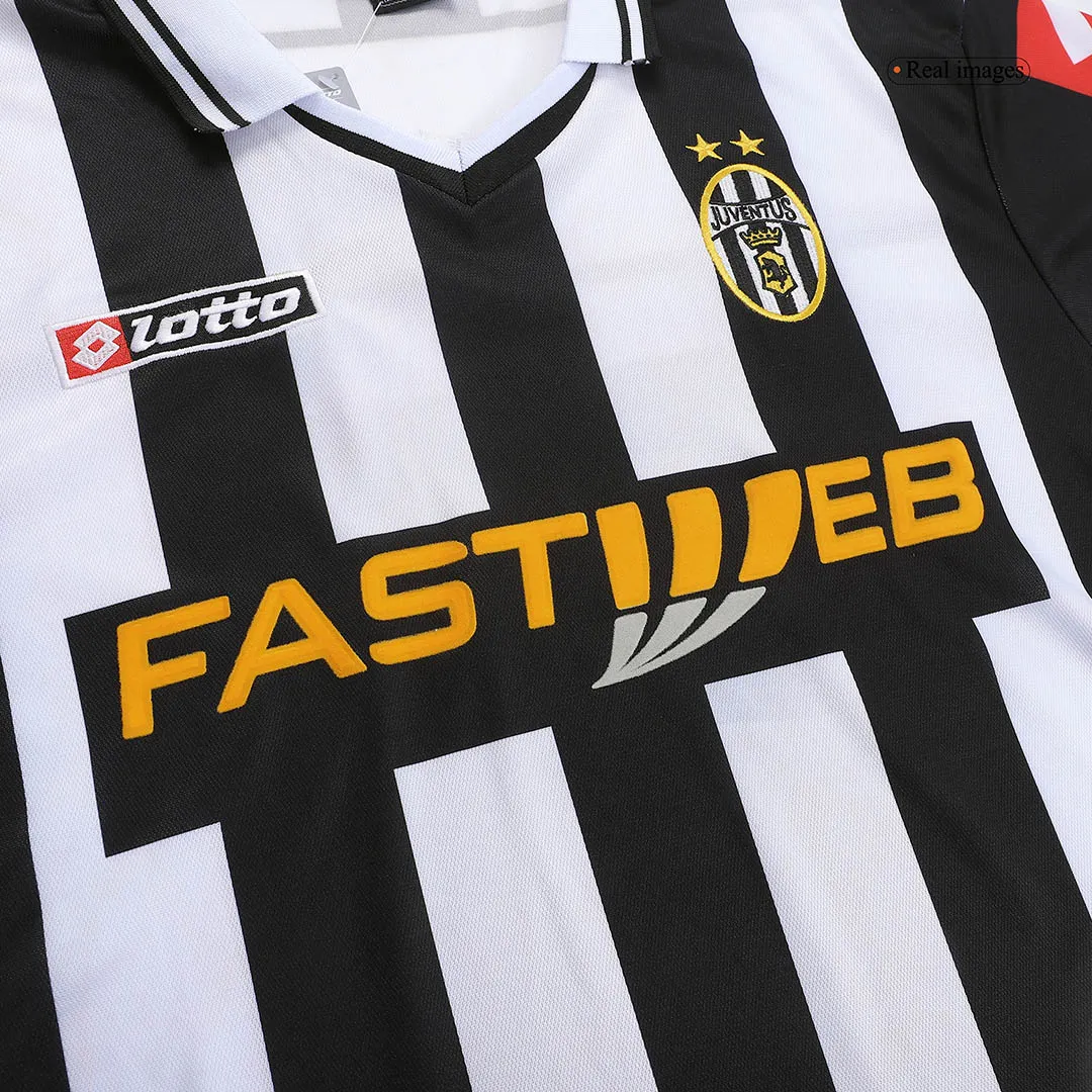 Juventus 2001-02 Home Shirt in black, white view 5