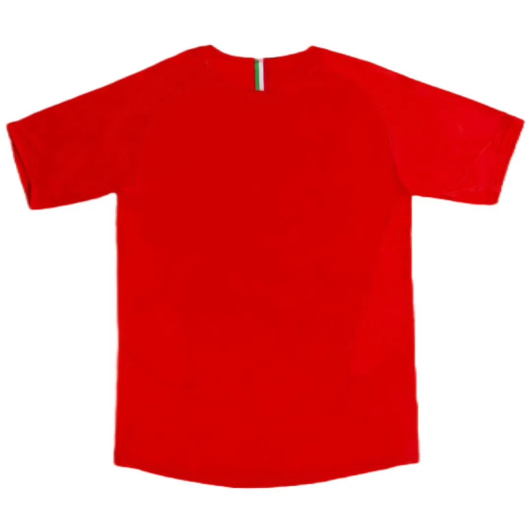 Juventus 2005-06 Away Shirt in red, green, white view 2