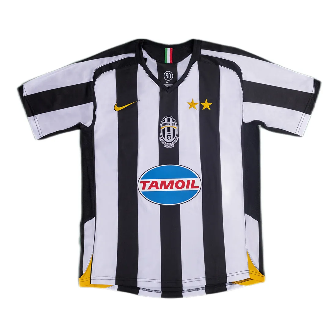 Juventus 2005-06 Home Shirt in black, white