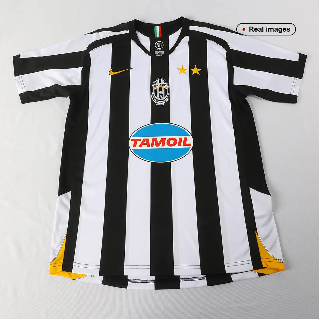 Juventus 2005-06 Home Shirt in black, white view 3