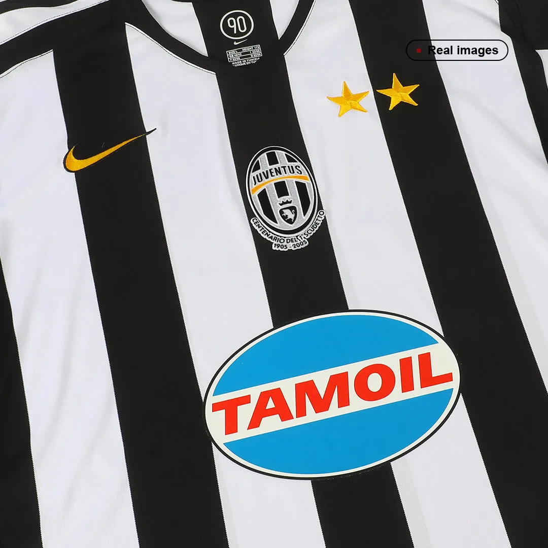 Juventus 2005-06 Home Shirt in black, white view 5