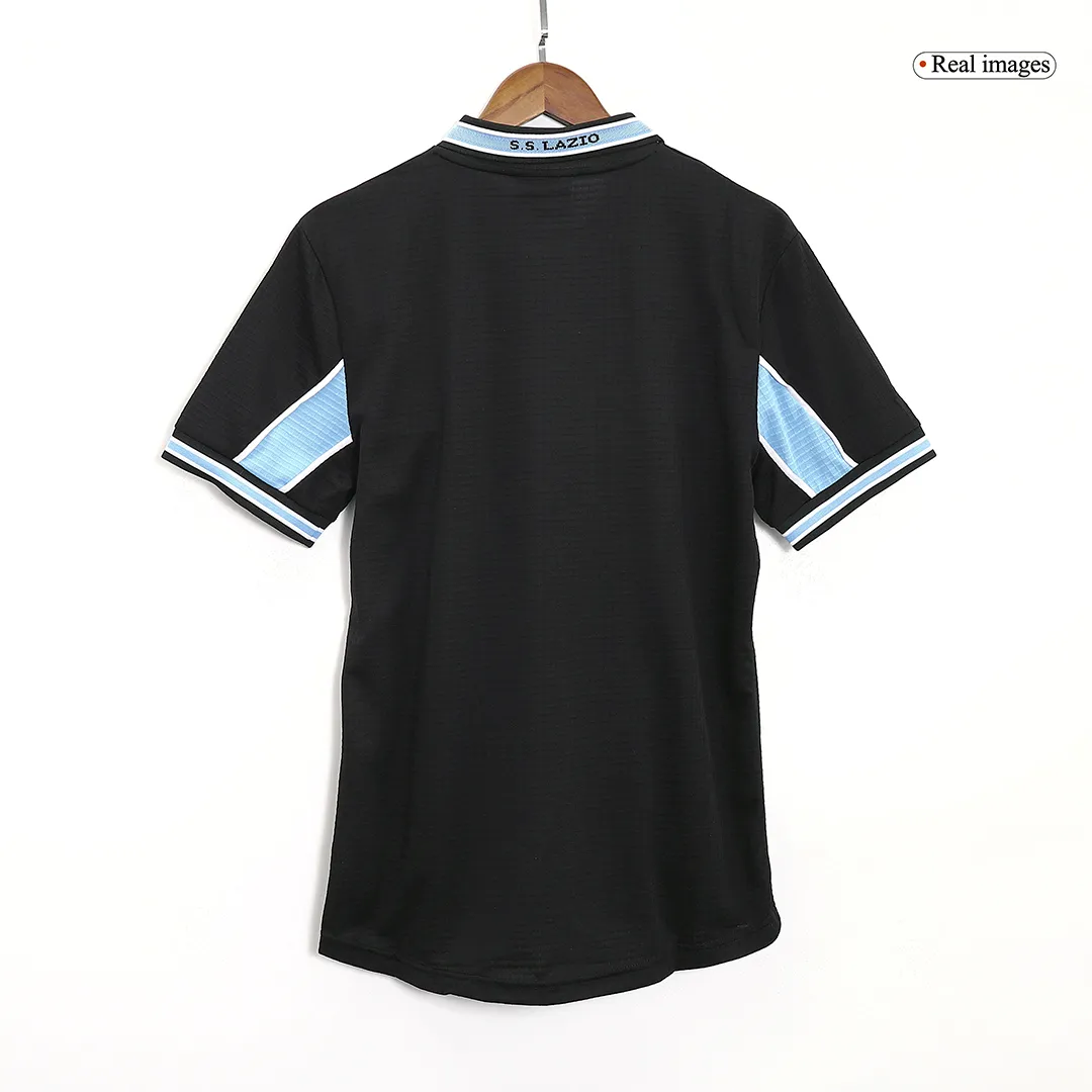 Lazio 1998-2000 Away Shirt in black, sky blue view 4