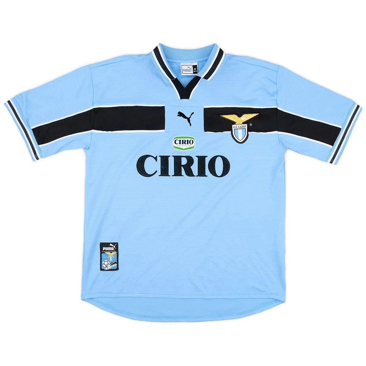 Lazio 1998-2000 Home Shirt – Nedved 18 in sky blue, navy view 2