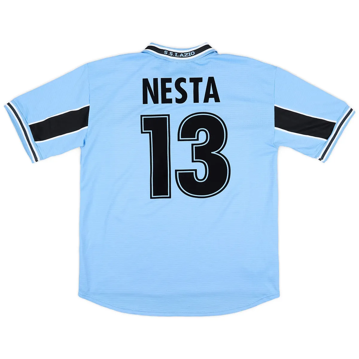 Lazio 1998-2000 Home Shirt – Nesta 13 in sky blue, navy