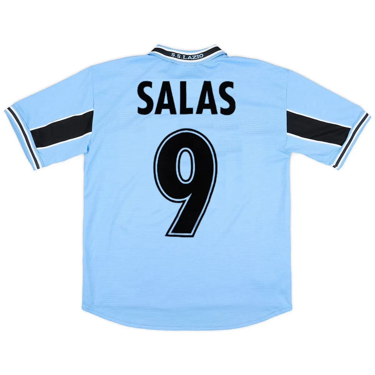 Lazio 1998-2000 Home Shirt – Salas 9 in sky blue, navy