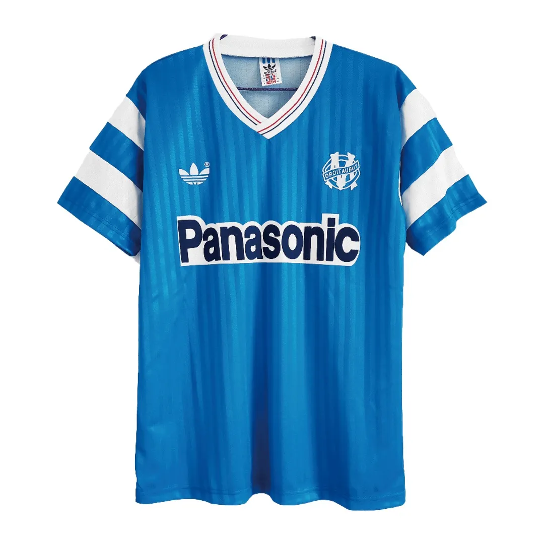 Marseille 1990 Away Shirt in sky blue, white