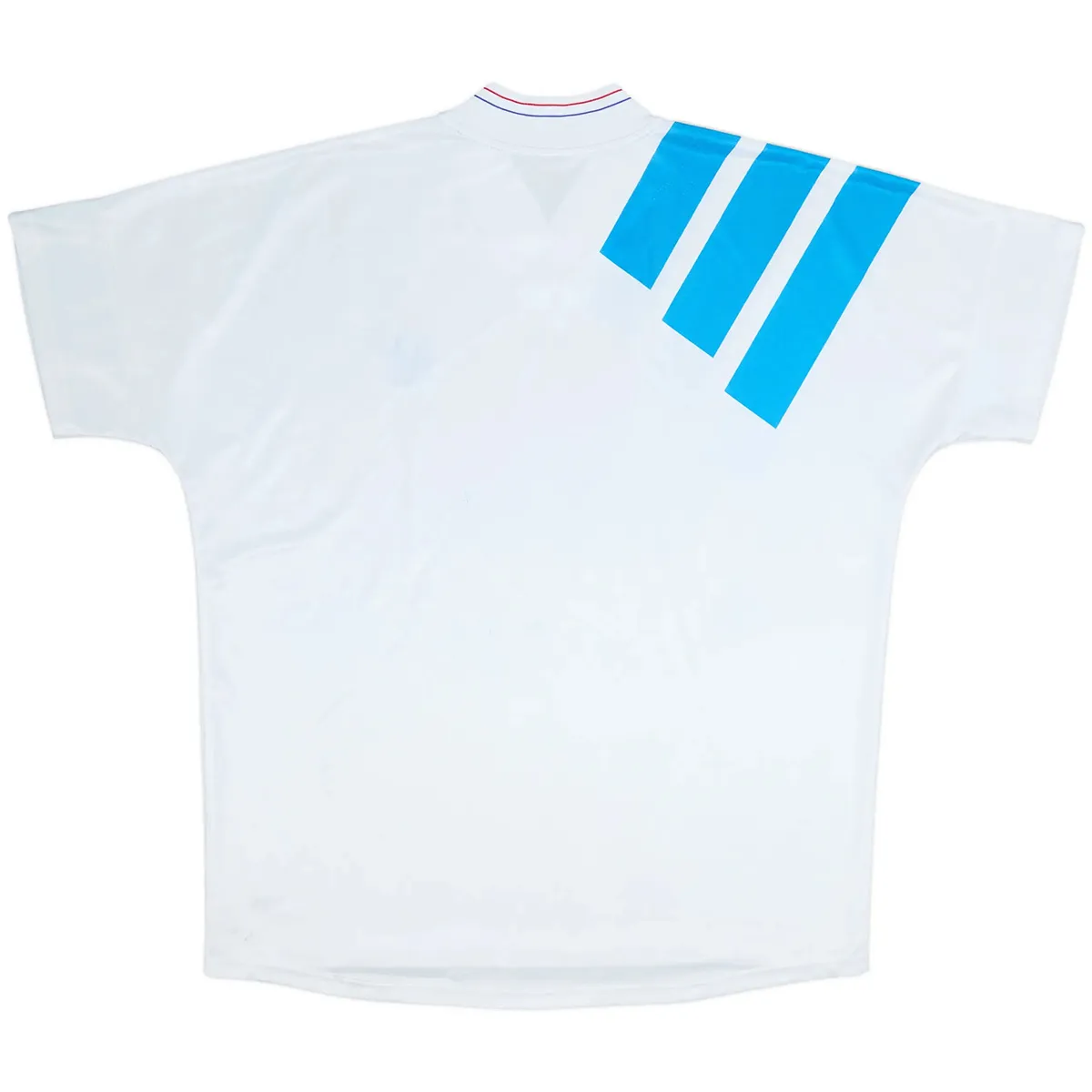 Marseille 1992-93 Home Shirt in white, sky blue view 2