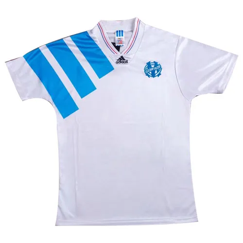 Marseille 1992-93 Home Shirt in white, sky blue view 3