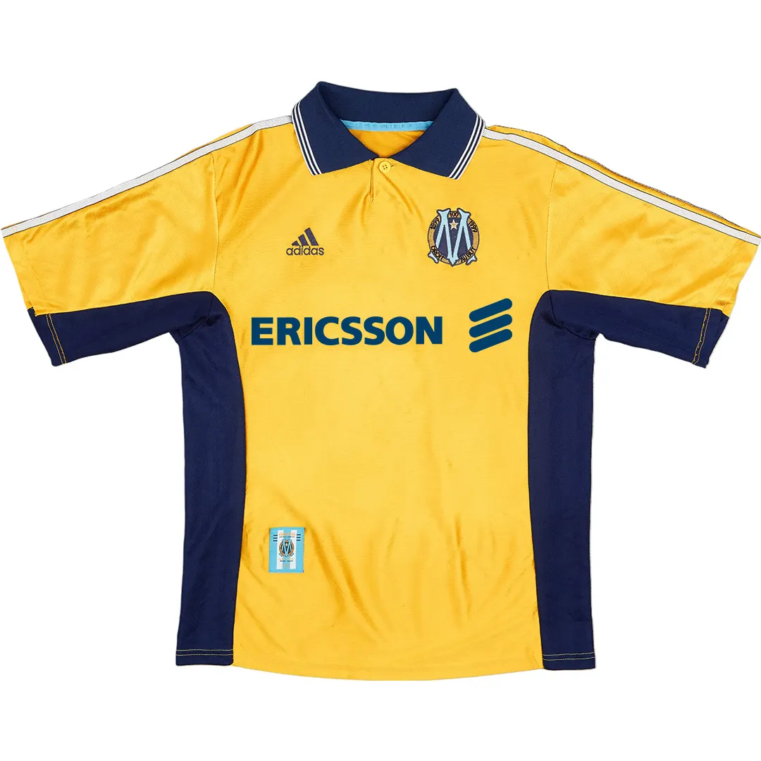 Marseille 1998-99 Third Shirt in yellow, navy view 3