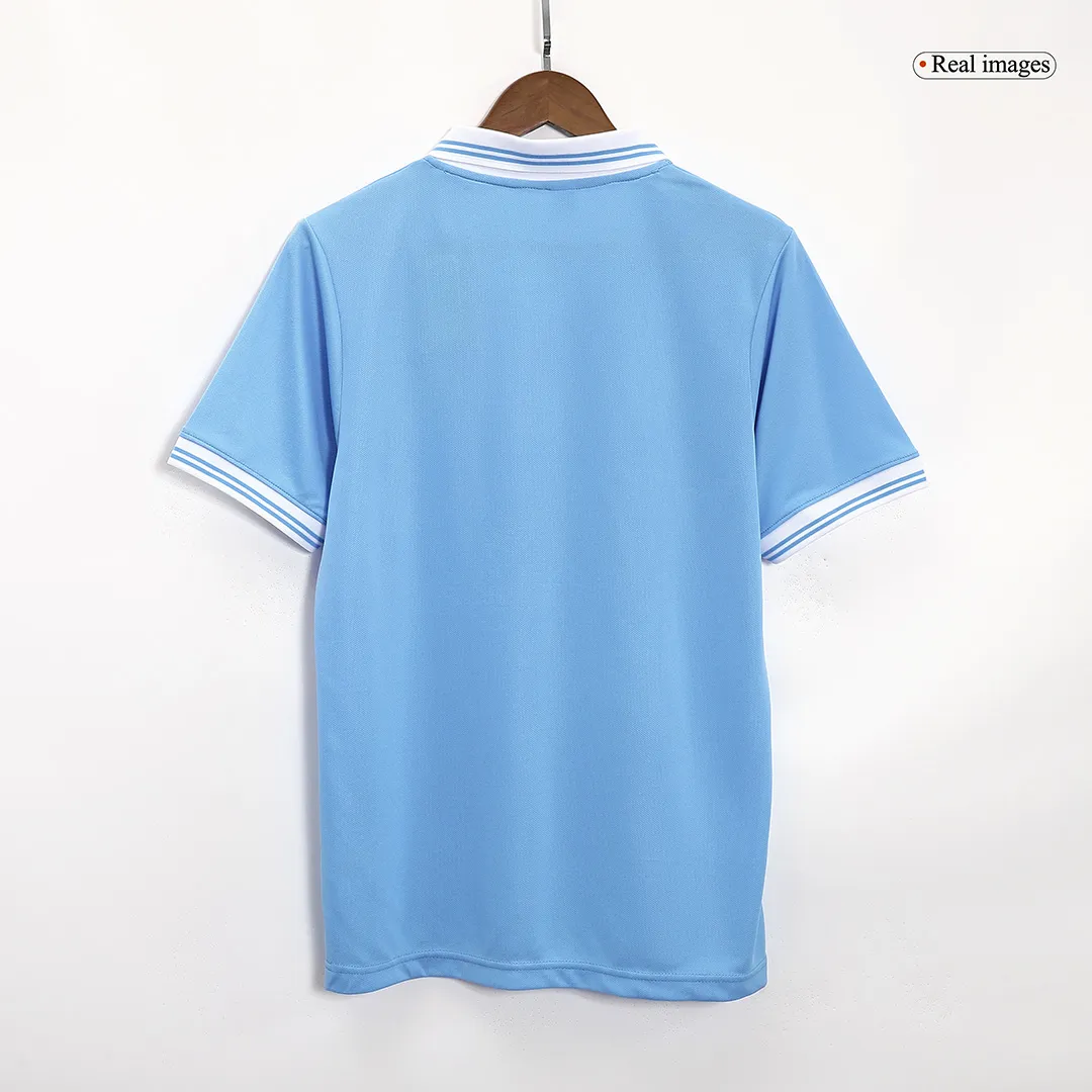 Napoli 1986-87 Home Shirt in sky blue, white view 4