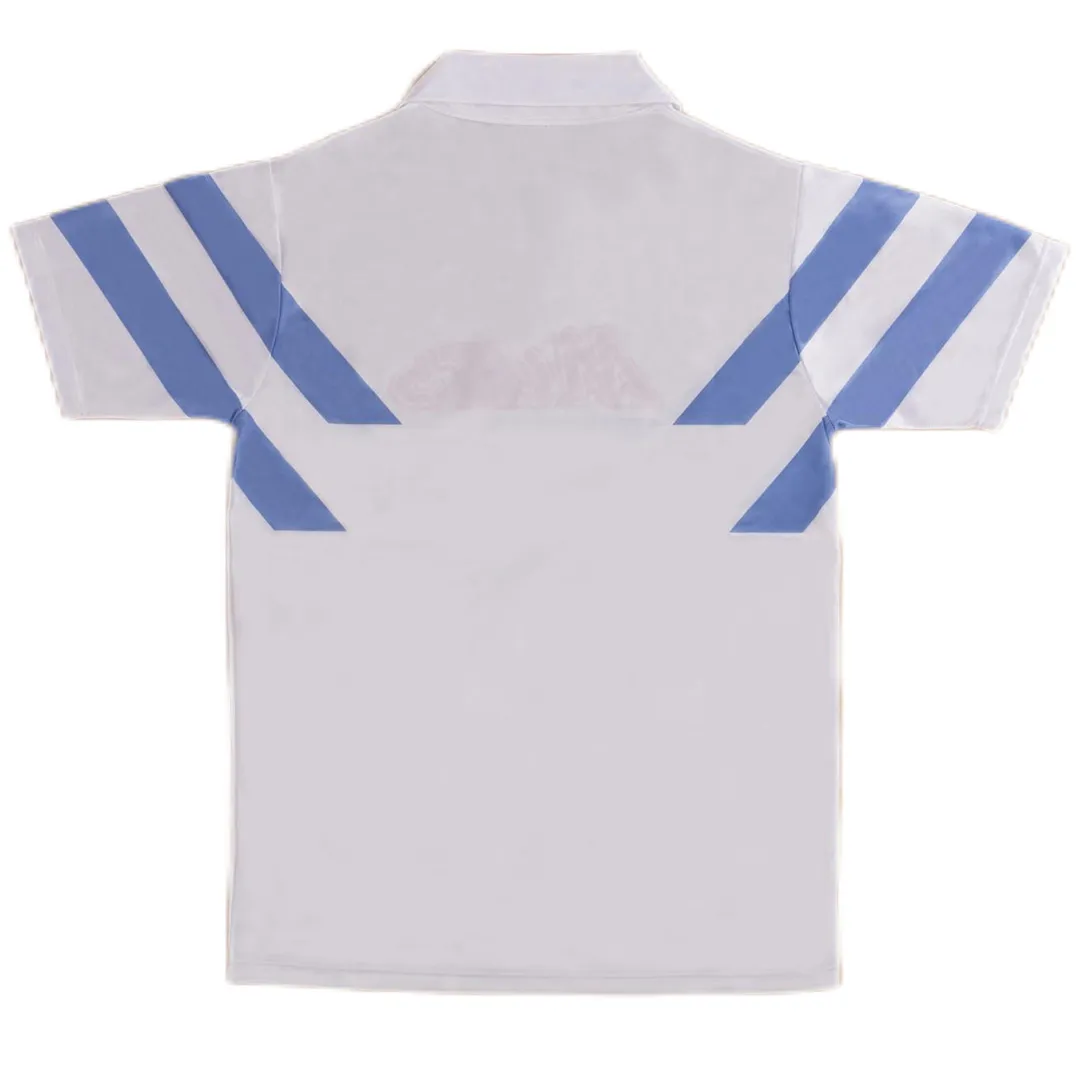 Napoli 1988-89 Away Shirt in white, sky blue view 2