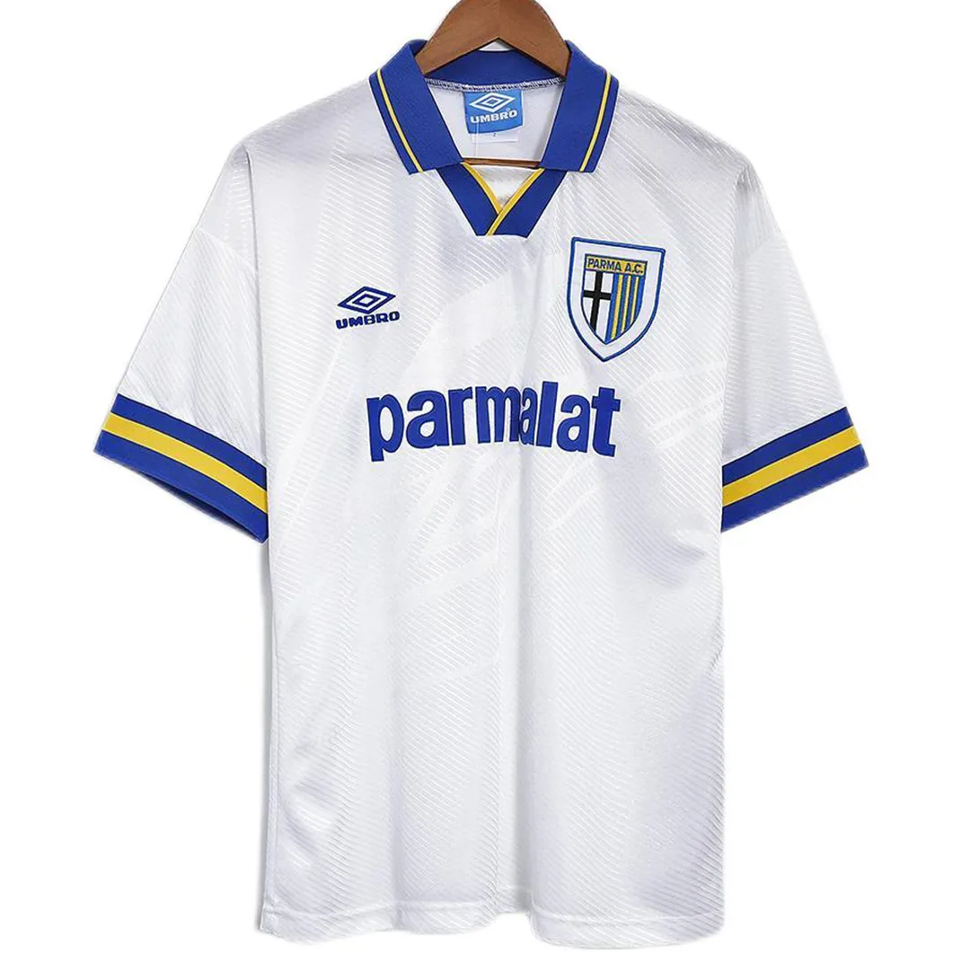 Parma 1993-95 Home Shirt in white, blue, yellow view 3