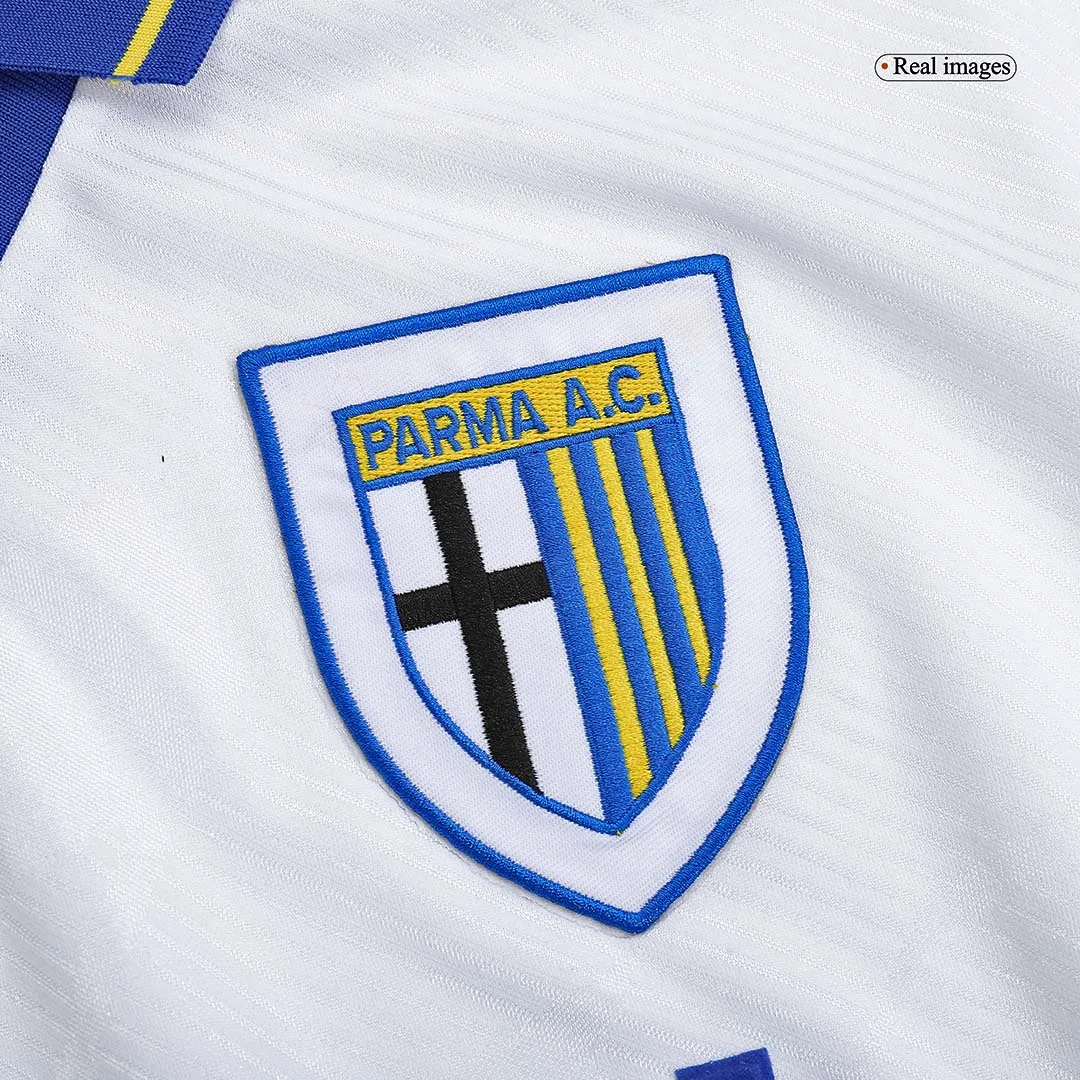Parma 1993-95 Home Shirt in white, blue, yellow view 5