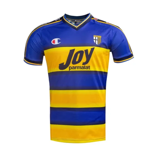 Parma 2001-02 Home Shirt in yellow, blue view 2