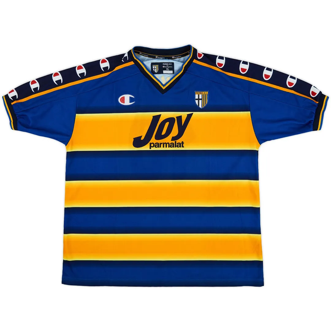 Parma 2001-02 Home Shirt – Nakata 10 in yellow, blue view 2
