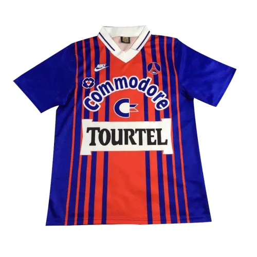 PSG 1993-94 Home Shirt in blue, red view 4