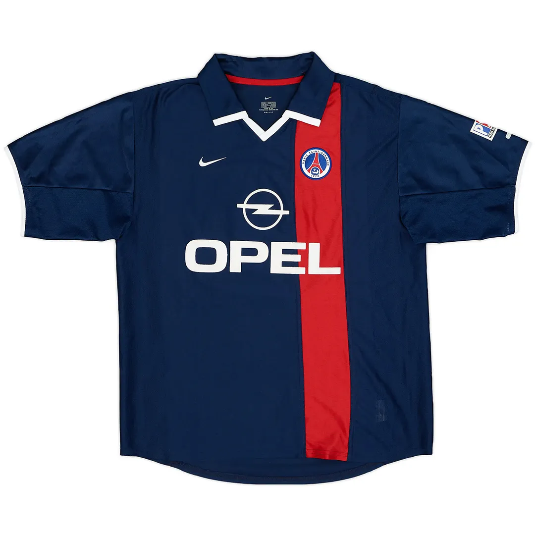 PSG 2001-02 Home Shirt – Ronaldinho 21 in navy, red view 2