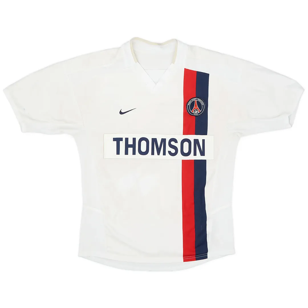 PSG 2002-03 Away Shirt in white, navy, red