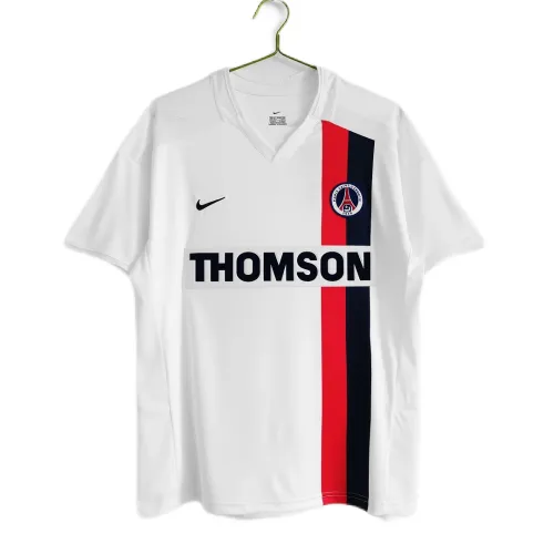 PSG 2002-03 Away Shirt in white, navy, red view 3
