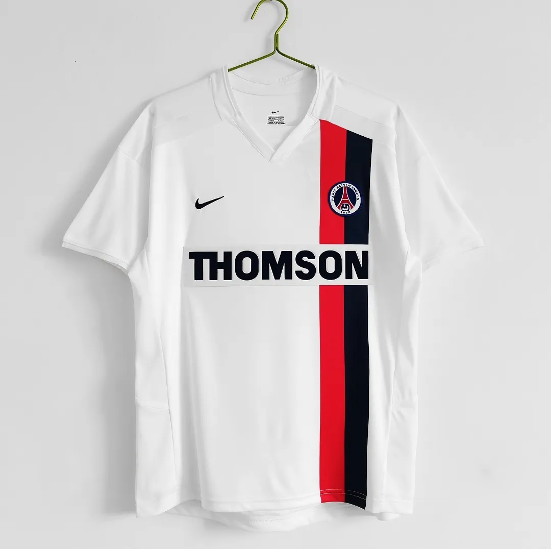 PSG 2002-03 Away Shirt in white, navy, red view 4