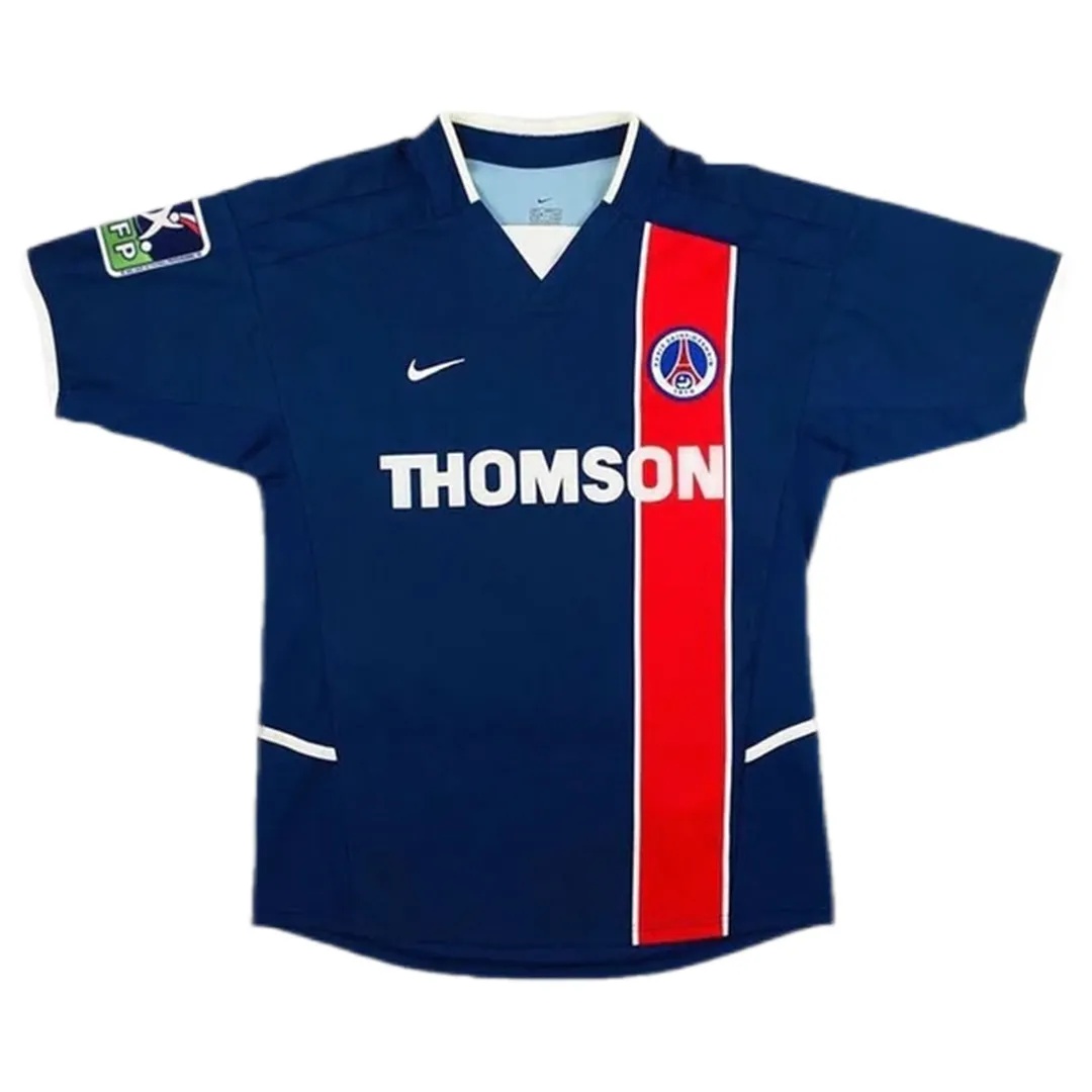 PSG 2002-03 Home Shirt – Ronaldinho 10 in navy, red view 2