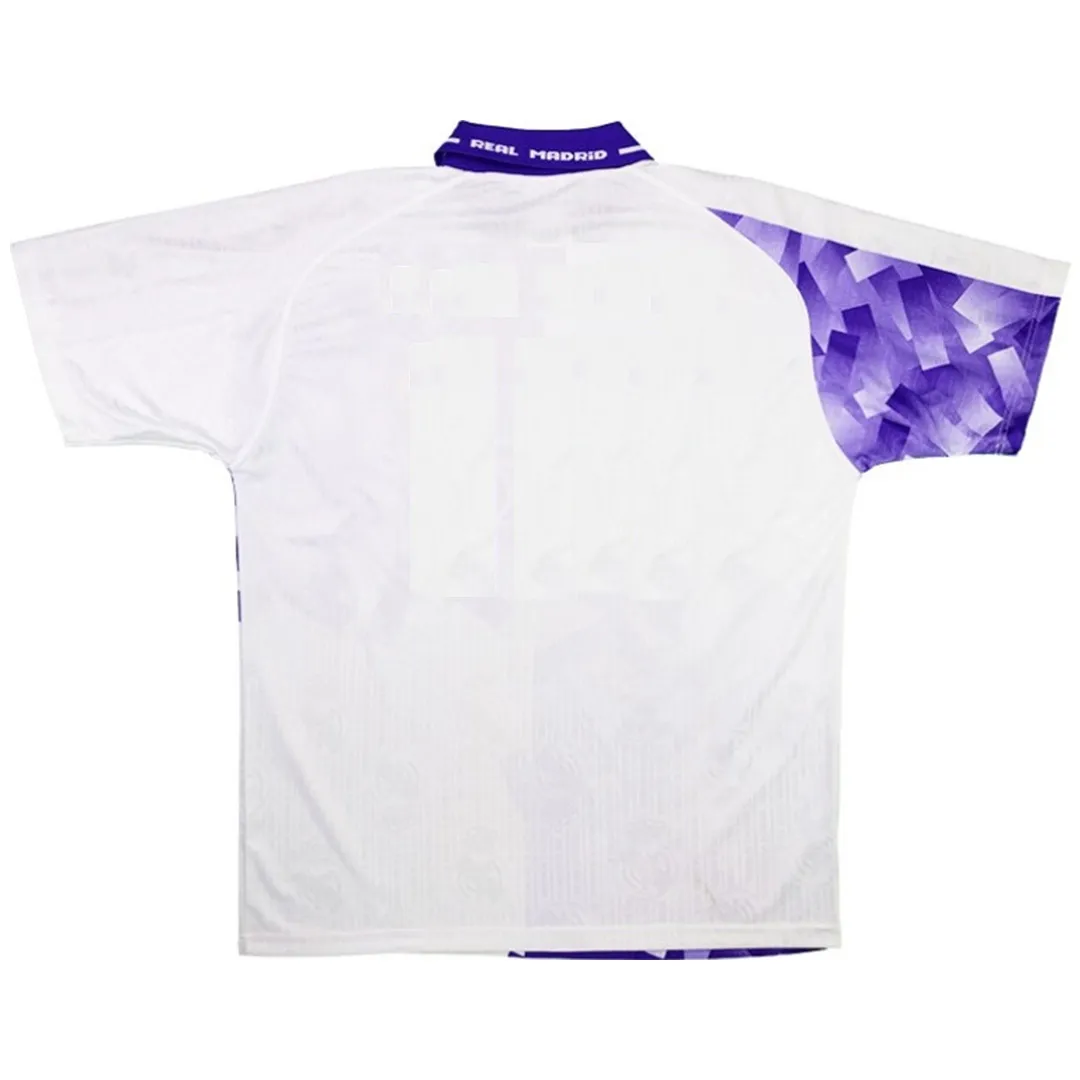 Real Madrid 1996-97 Third Shirt in white, purple view 2