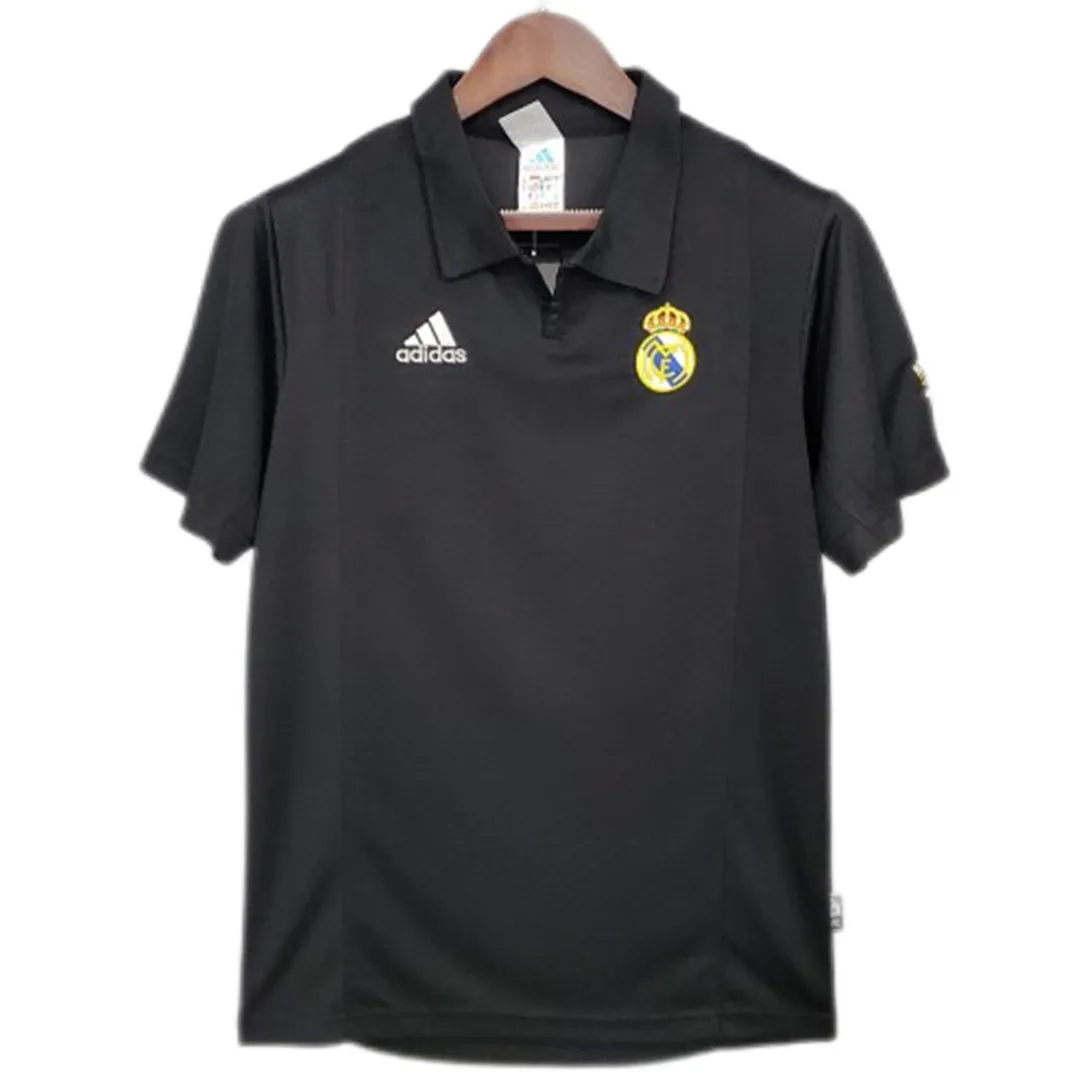Real Madrid 2002-03 Centenary Away Shirt in black view 3