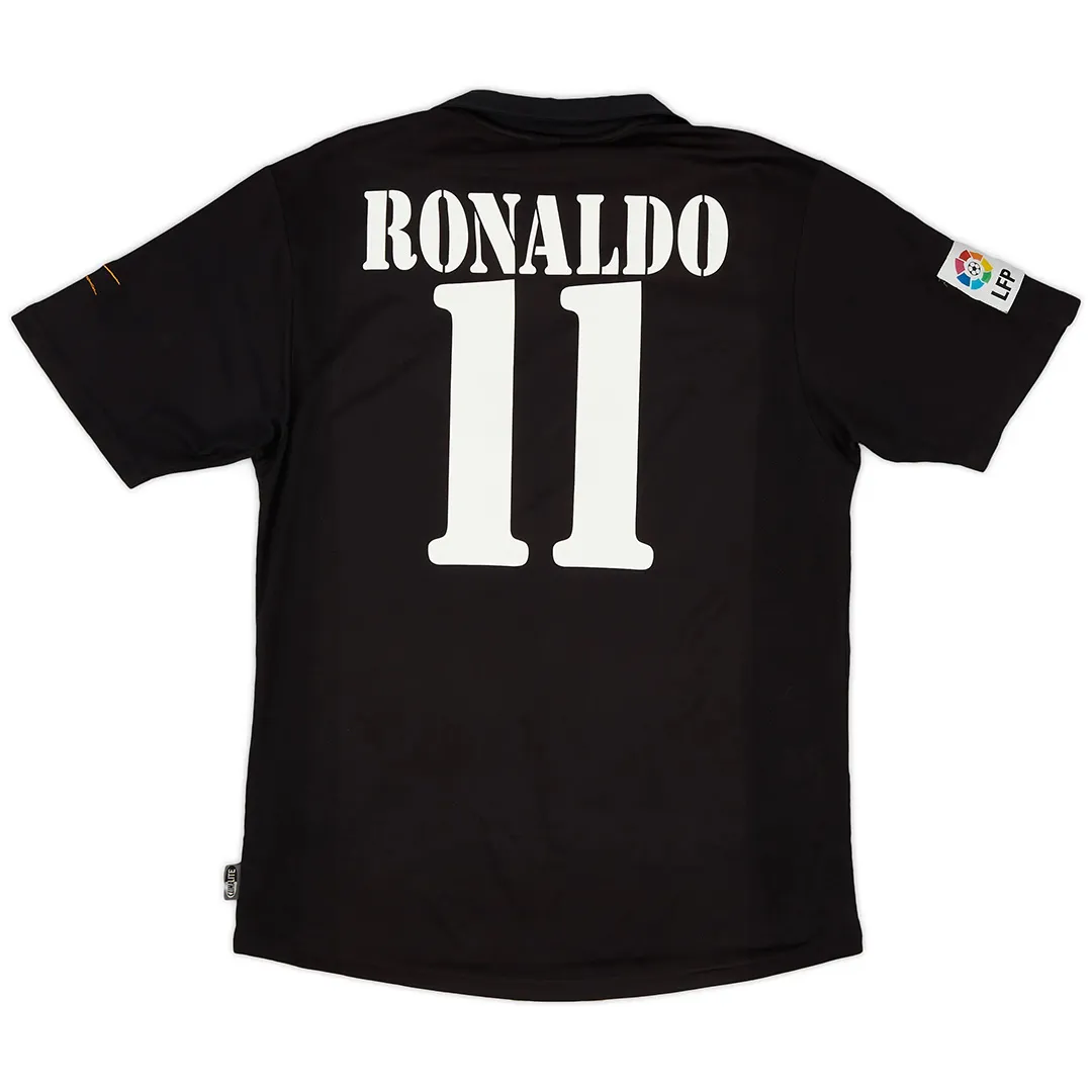 Real Madrid 2002-03 Centenary Away Shirt – Ronaldo 11 in black