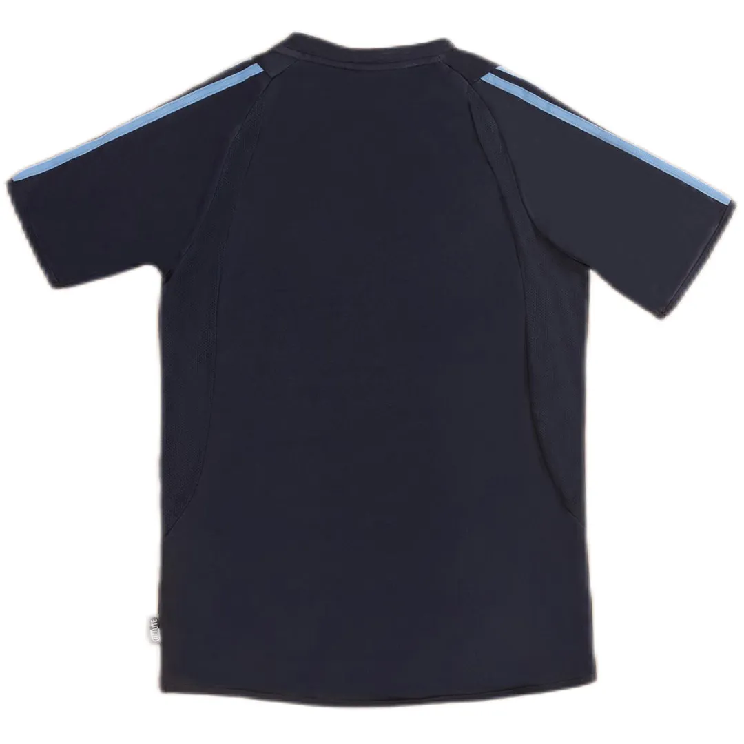 Real Madrid 2003-04 Away Shirt in navy, light blue view 2