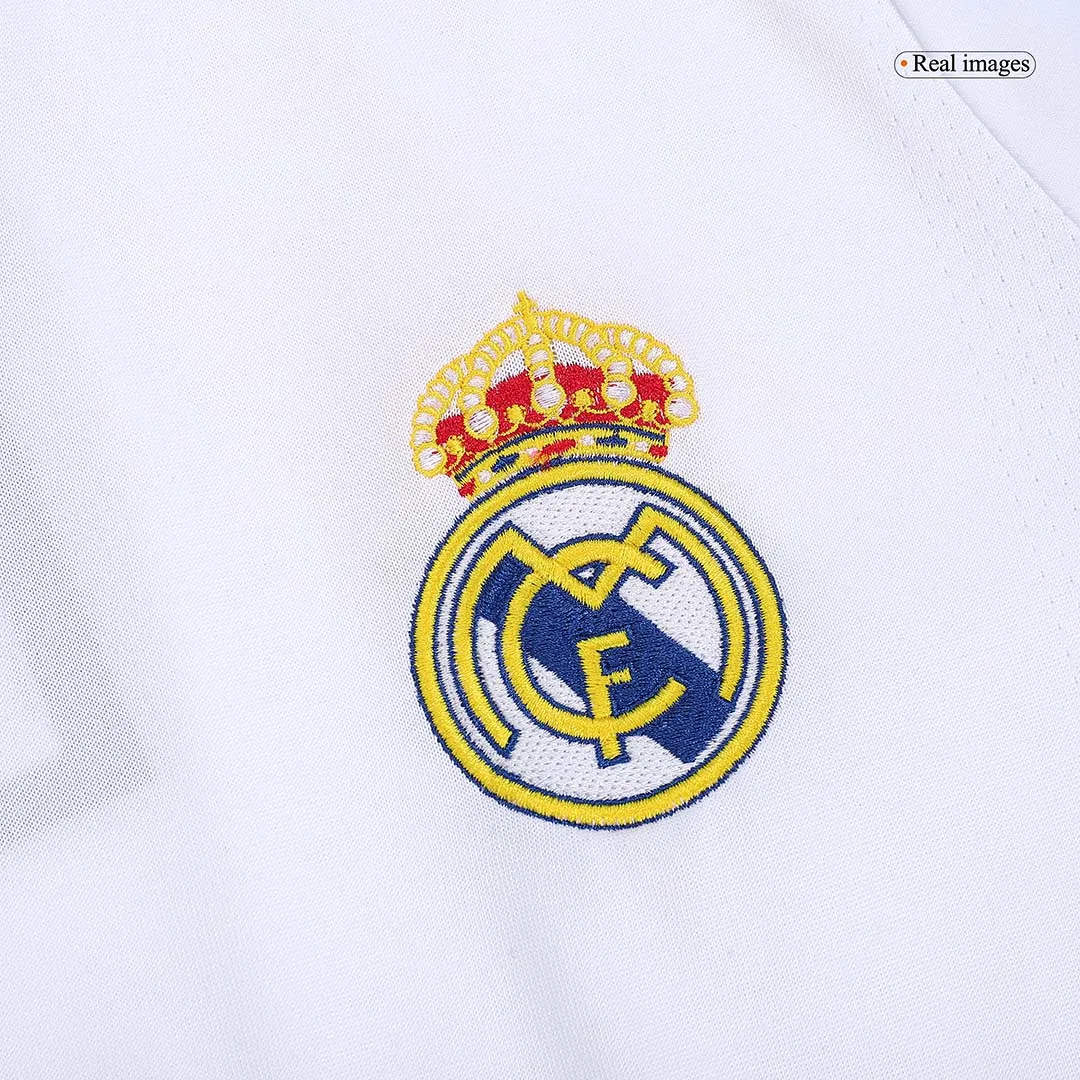 Real Madrid 2003-04 Home Shirt in white, black view 4