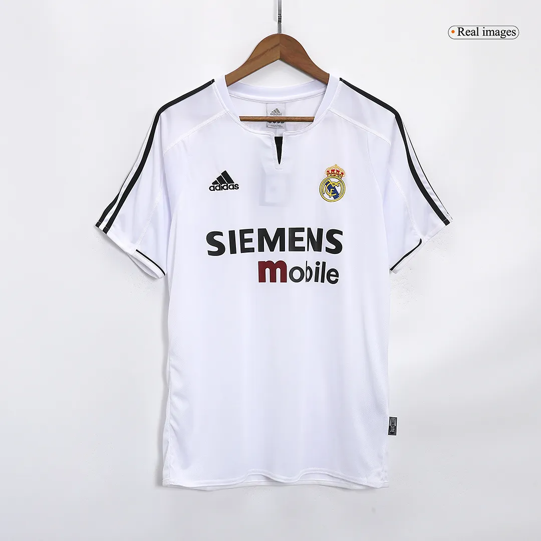 Real Madrid 2003-04 Home Shirt – Ronaldo 9 in white, black view 3