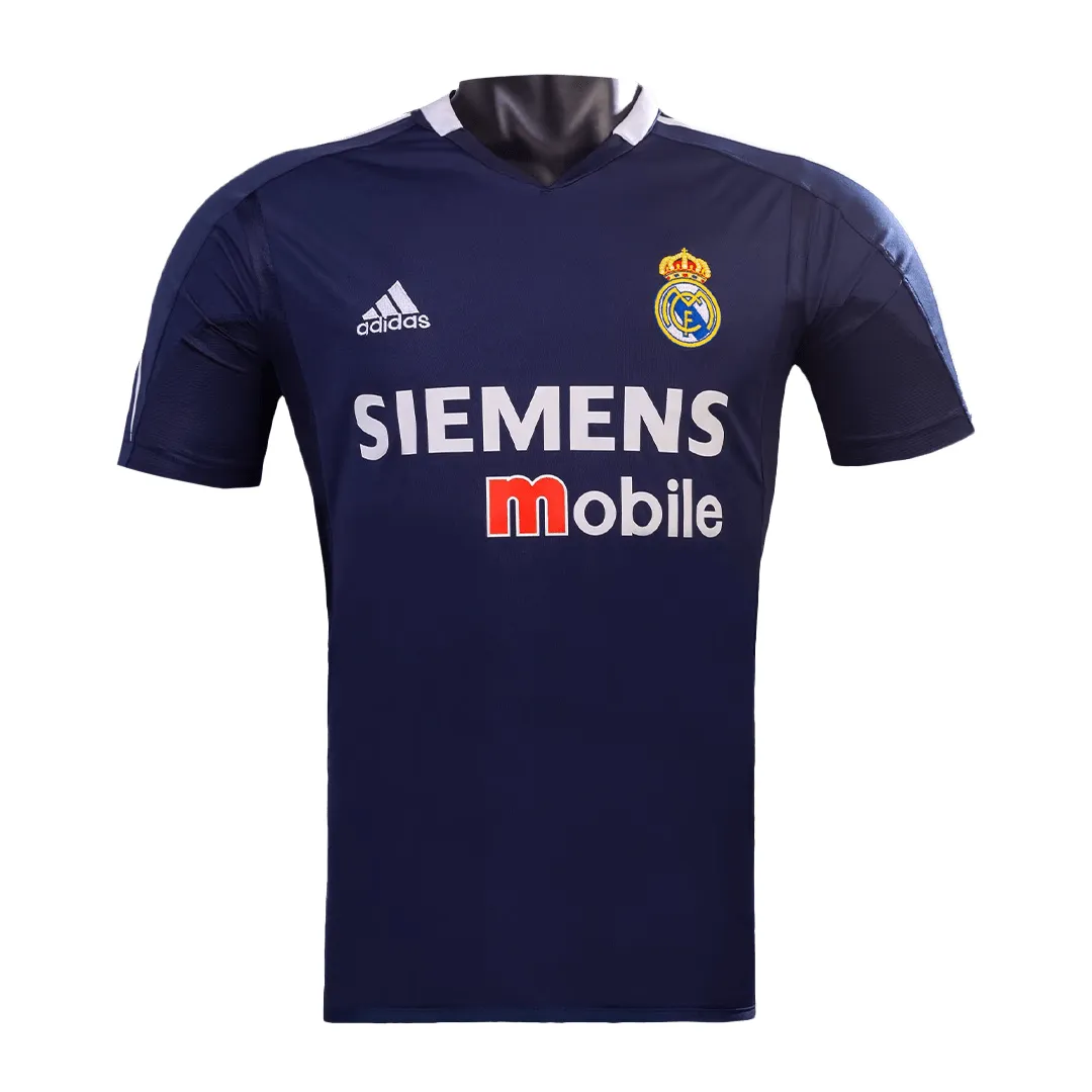 Real Madrid 2004-05 Away Shirt in navy, white view 3