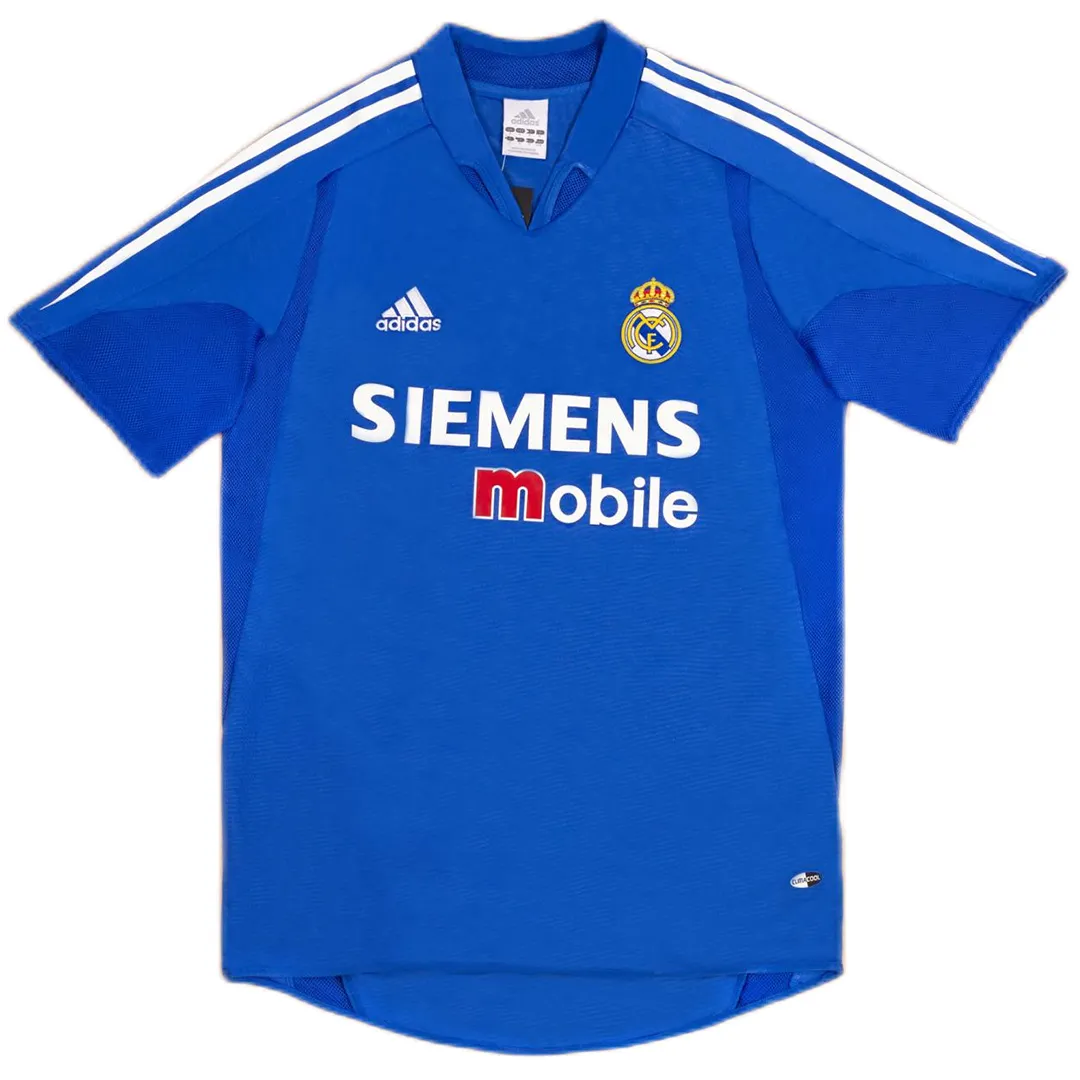 Real Madrid 2004-05 Third Shirt in blue, white